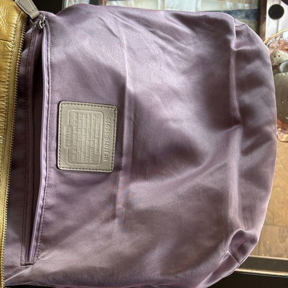 Coach KRISTIN Gold Leather Slouchy Shoulder Bag – 2010, Soft Butter Leather - Picture 8 of 12